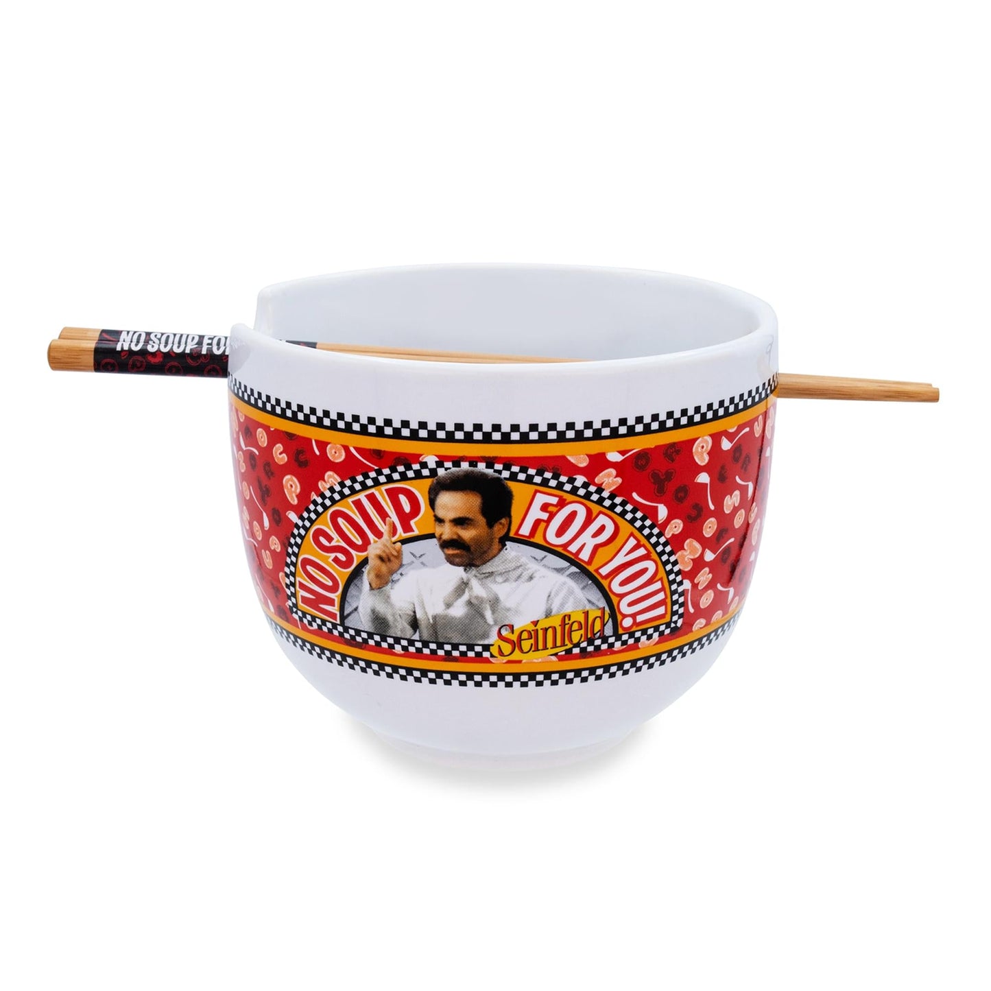 Seinfeld "No Soup For You" 20-Ounce Ramen Bowl and Chopstick Set