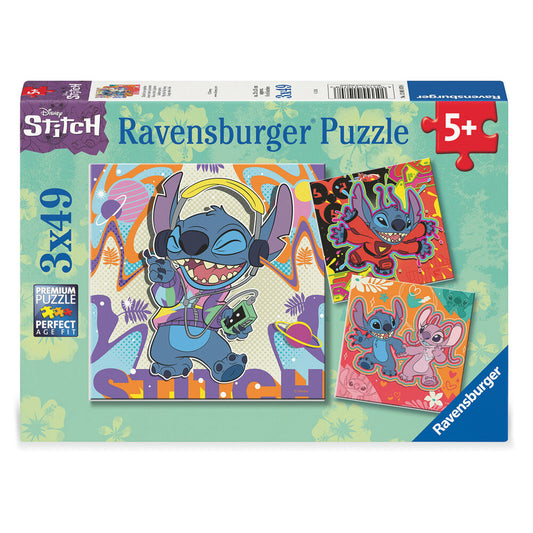 Disney Stitch puzzle 3x39pcs