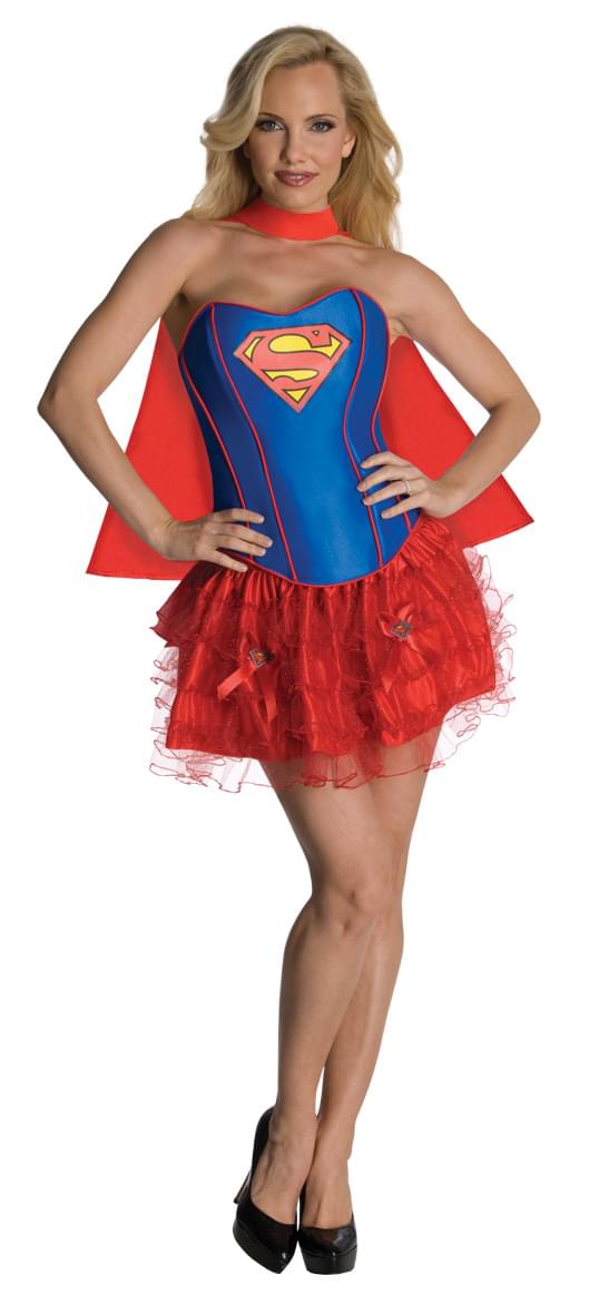 Supergirl Sexy Corset Dress Costume Adult X-Small 0-2
