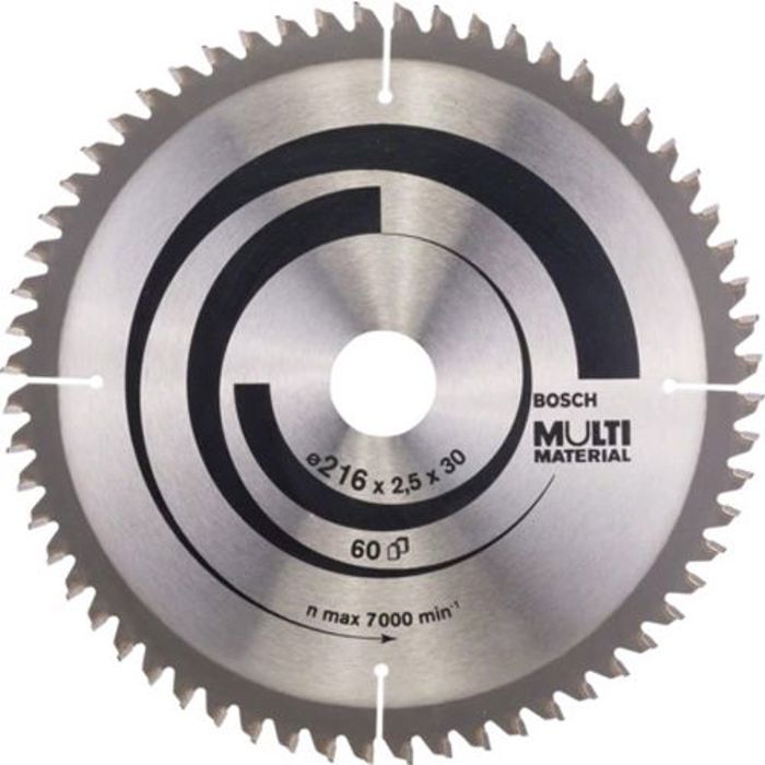 BOSCH PROFESSIONAL Carbide Circular Saw Blade 216 x 30 x 2.5 mm (60 teeth) - Multi-material