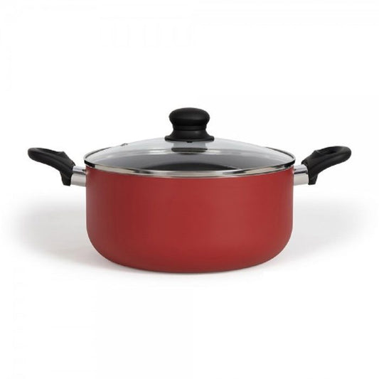 28 cm Dutch oven - LIVOO - MEP151R - Non-stick without PFOA or PFOS - Silicone handles - Suitable for all hobs including induction