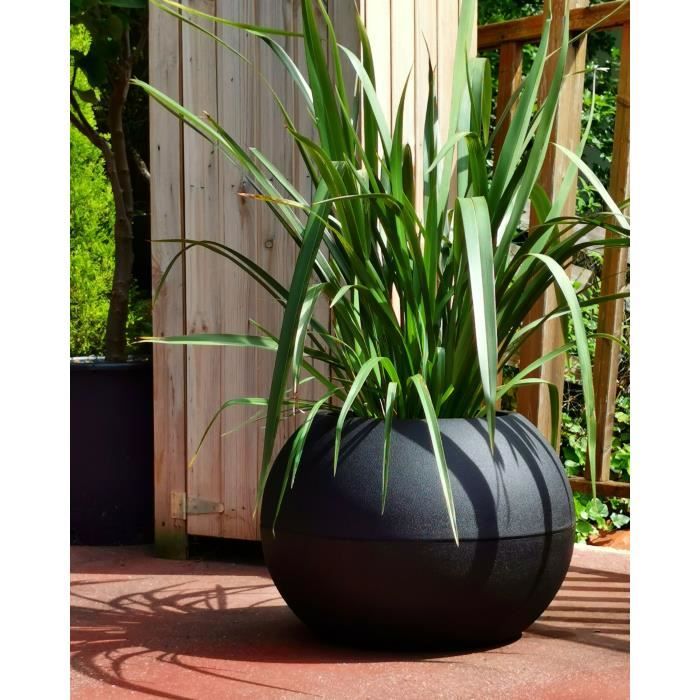 RIVIERA - BALL FLOWER POT - D50 - Black