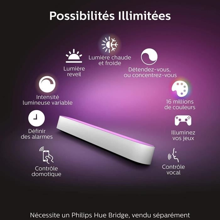 Philips Hue Play White & Color Ambiance, Basic Kit X 1, White, works with Alexa, Google Assistant and Apple Homekit