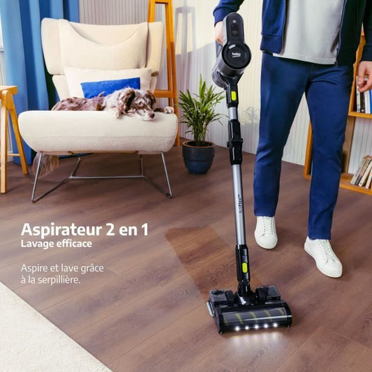 BEKO VRT84225VI - Cordless Stick Vacuum Cleaner - 100 Air Watts Suction Power - Illuminated Brush - Runtime up to 45 minutes