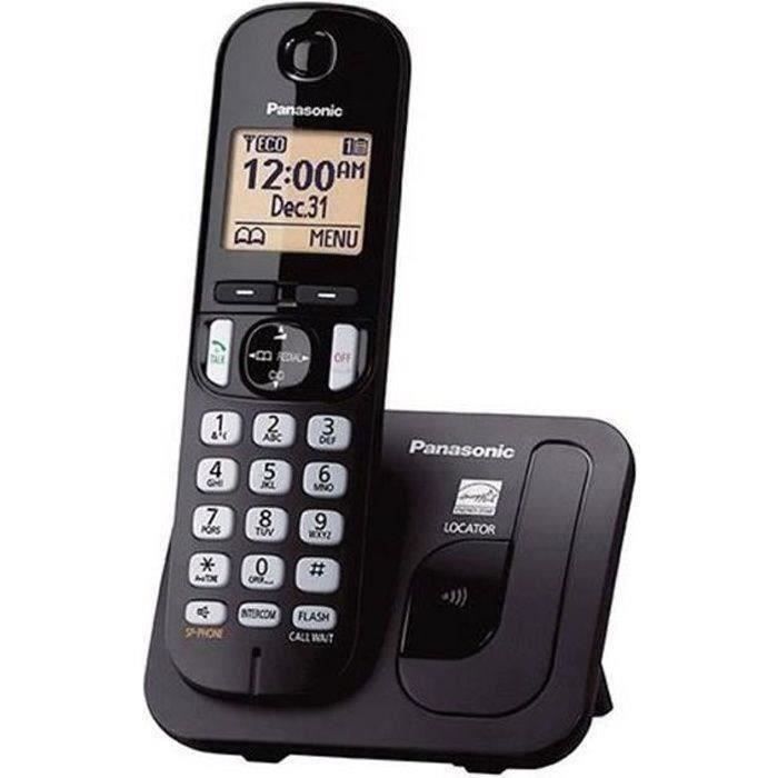 PANASONIC black solo DECT phone without answering machine