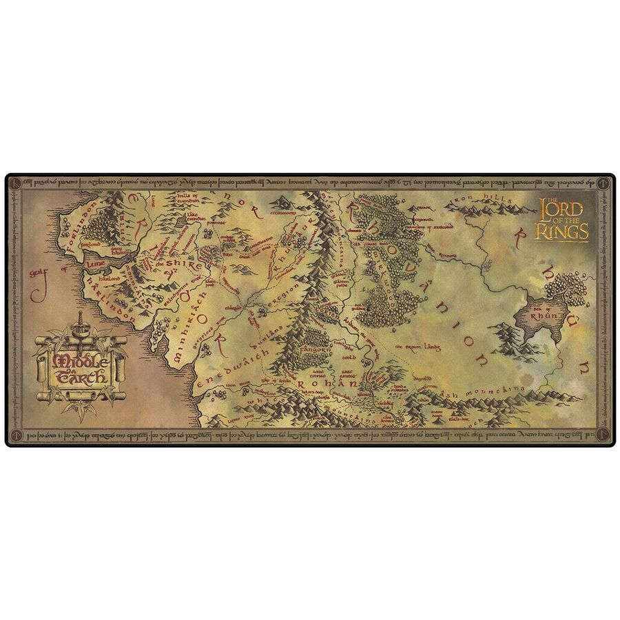 The Lord of the Rings Map gaming desk mat