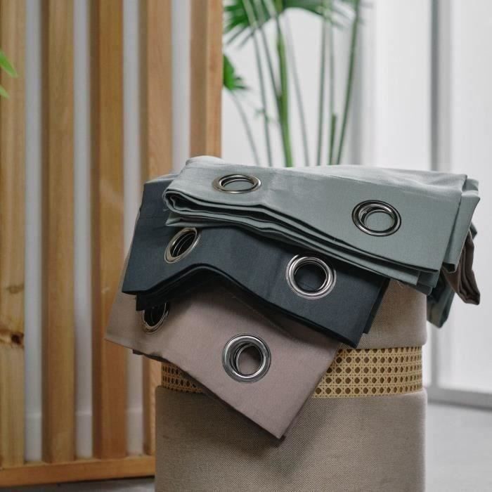 TODAY eyelet curtain - 140x240cm - 100% Cotton - Celadon