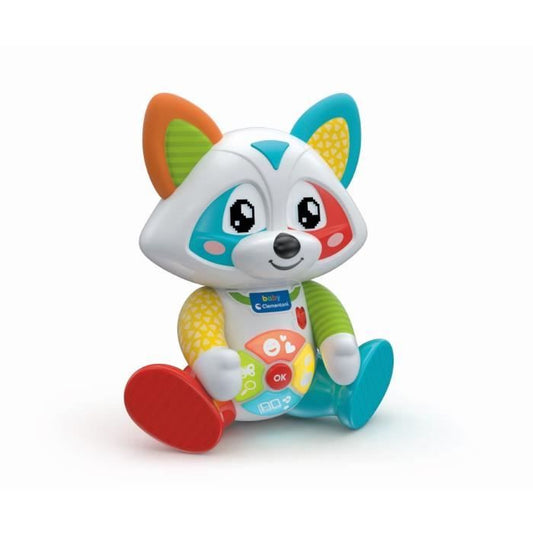 Baby Clementoni - Oliver, the playful raccoon - Interactive game - 4 game modes: Emotions, Meal, Story and Exploration.