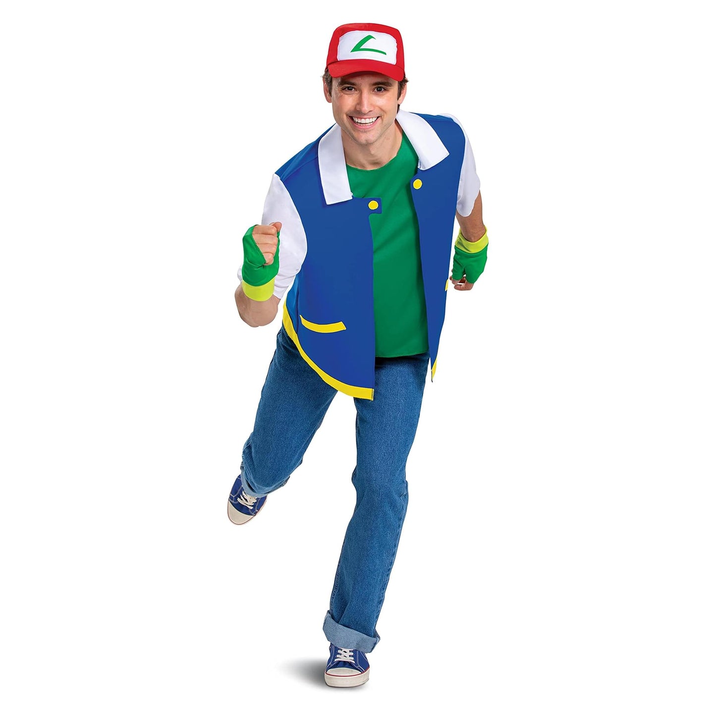 Pokemon Ash Ketchum Classic Adutl Costume | Large/X-Large