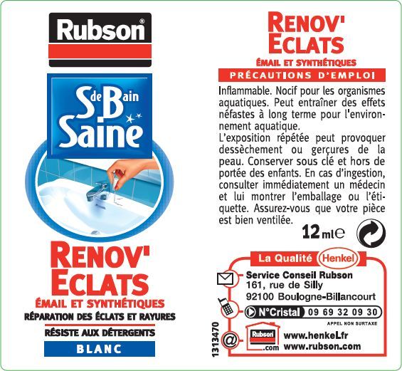 Healthy Bathroom Service Products Renov'éclats - RUBSON - Bottle - 12ml