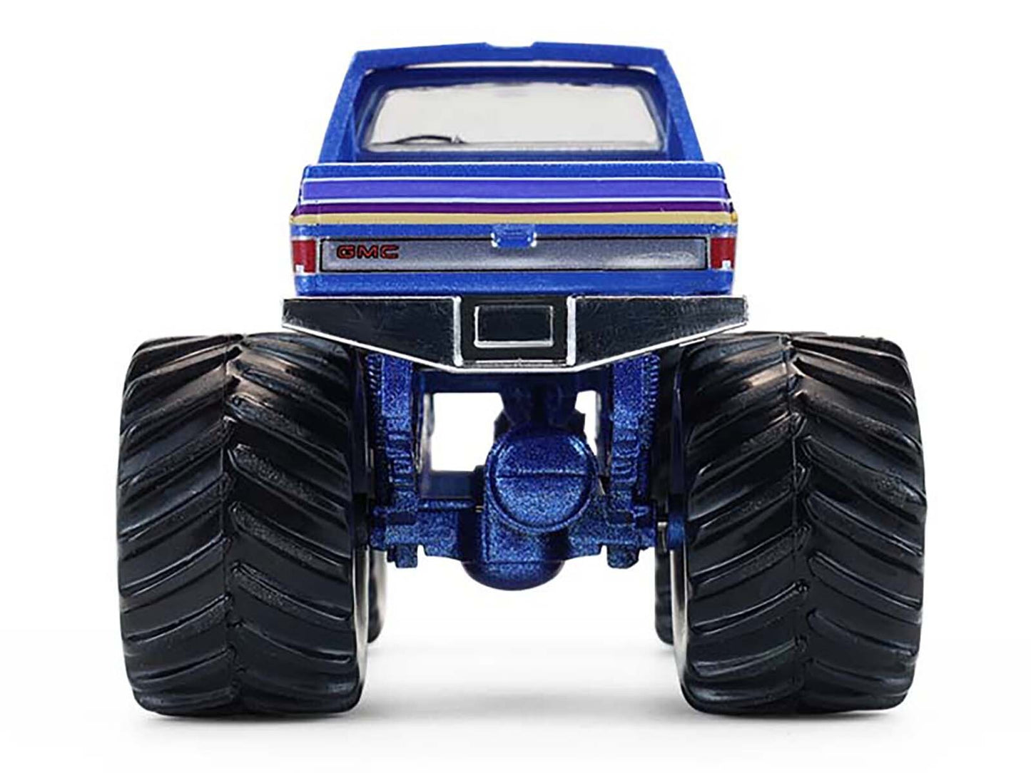 1982 GMC Sierra 2500 Monster Truck "Moonshiner!" Blue Metallic with Stripes "Kings of Crunch" Series 16 1/64 Diecast Model Car by Greenlight