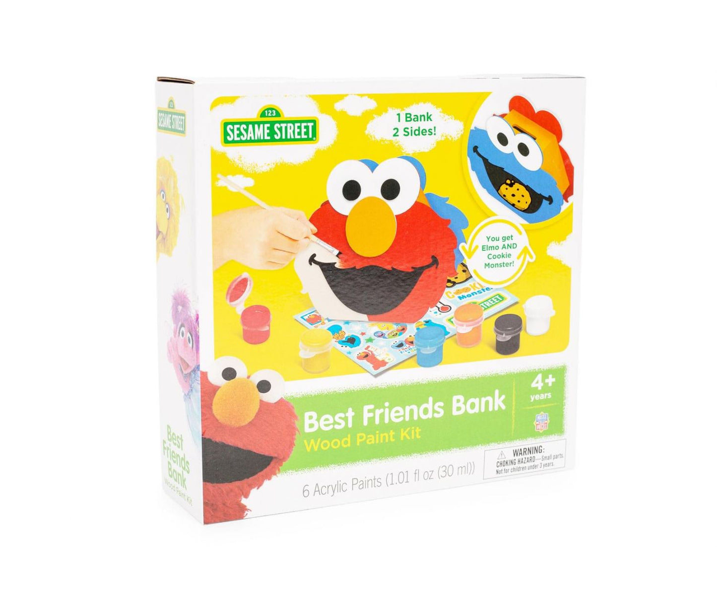 Sesame Street Character Bank Wood Craft Paint Kit