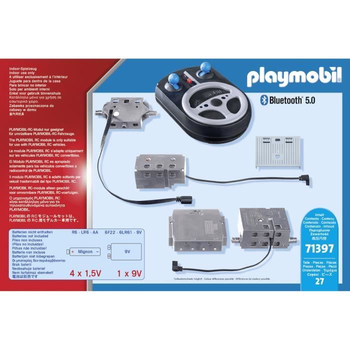 PLAYMOBIL 71397 RC radio control module, allows you to remote control PLAYMOBIL vehicles - Ages 6 and up