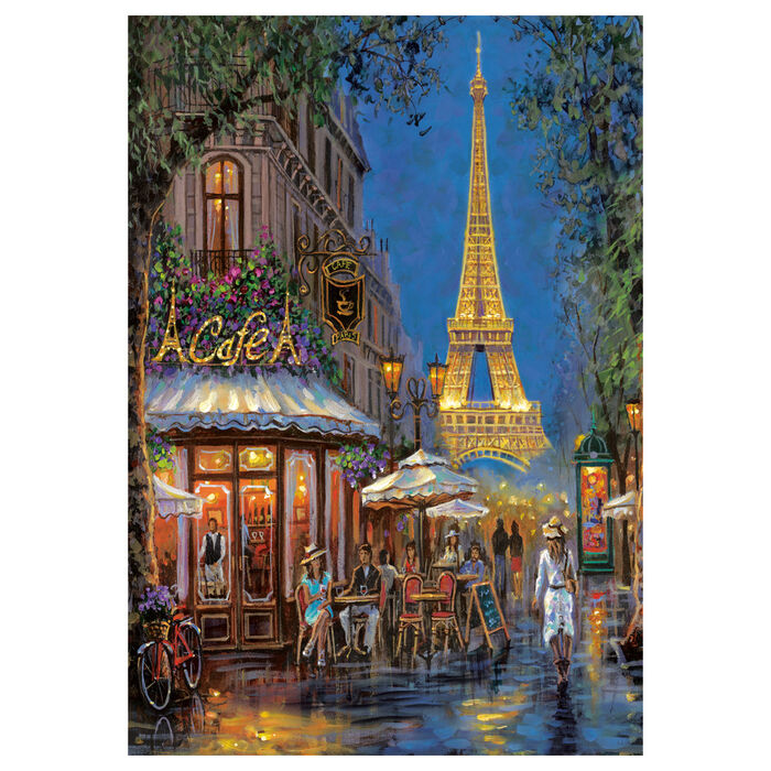 Night at the Eiffel Cafe puzzle 500pcs