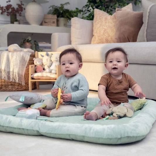 INGENUITY Calm Spring Extra Soft Baby Play Mat with 6 Detachable Sensory Toys