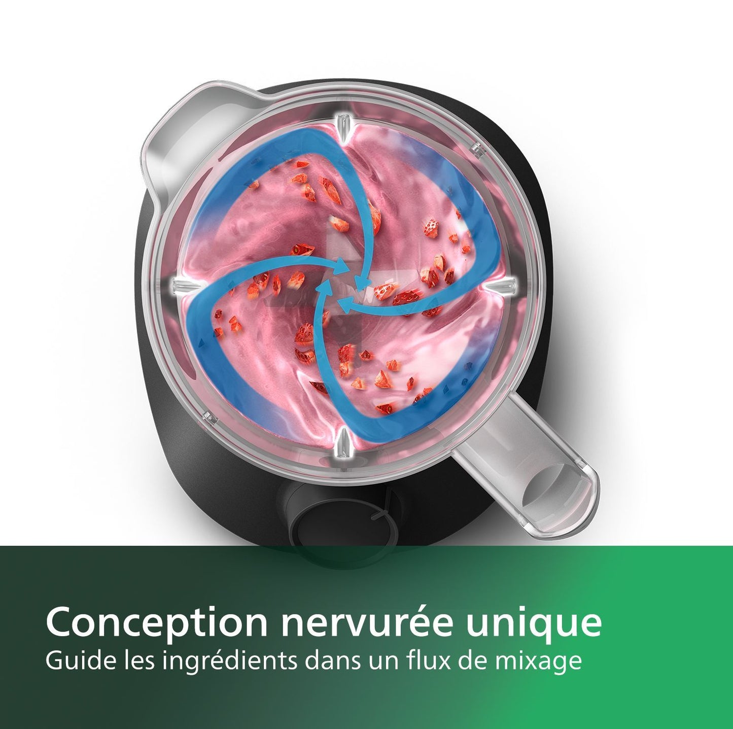 Philips Blender Daily HR2041/41, 450W, 4 blades problem 4, 1.9l plastic bowl, gourd, 1 speed + pulse, black