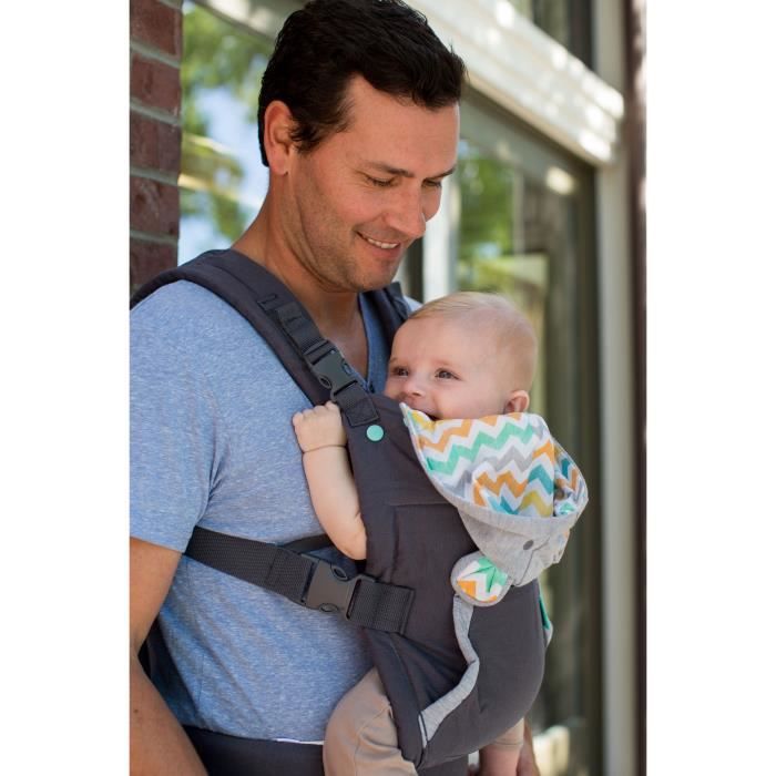 INFANTINO Cuddle Up Bear Baby Carrier - 2 modes: ventral facing and dorsal