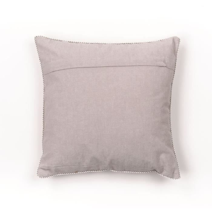 Cushion - TODAY - CHARME - Chambray x Petite broderie Berenice - 40 x 40 cm