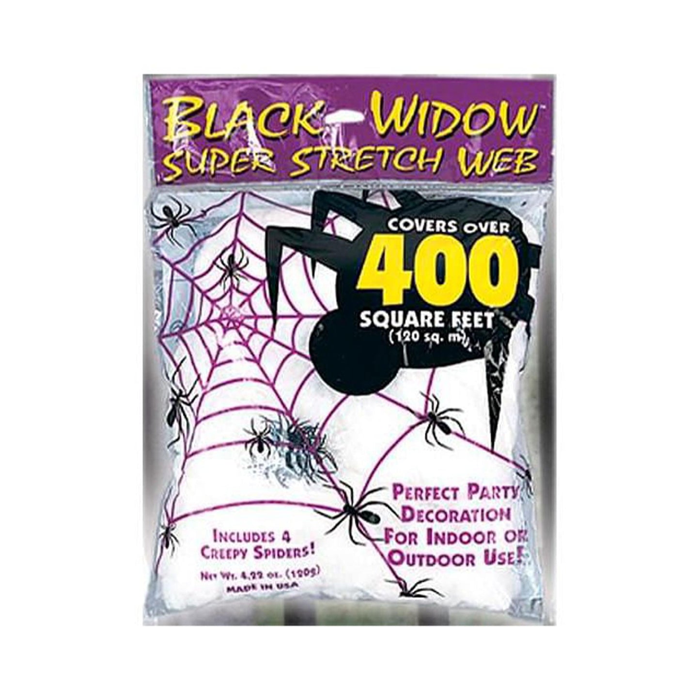 Super Stretch White Spider Web Prop 4.2 Oz