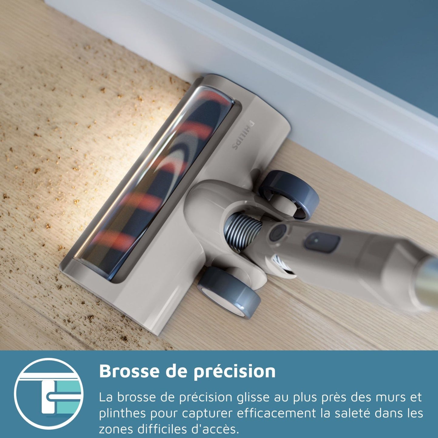 PHILIPS XC2011/01 PowerCyclone 7 - Cordless Stick Vacuum Cleaner - Up to 40 minutes of battery life