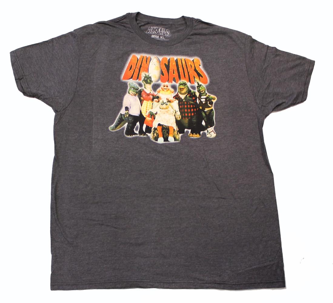 ABC's Dinosaurs Logo & Cast Men's Grey T-Shirt - Medium