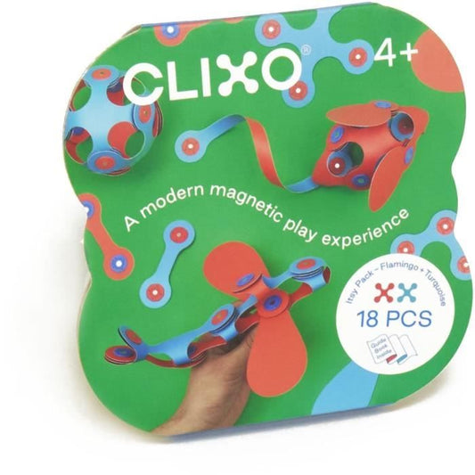 Magnetic Construction Set - GIPSY TOYS - Itsy CLIXO - 18 pieces - Multicolored - From 4 years old