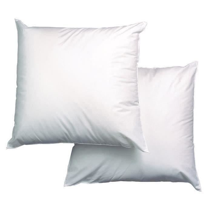 Blanreve batch of 2 triple protection pillows - 60 x 60 cm - white