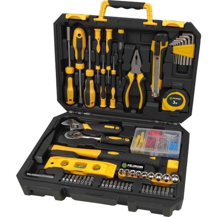 Tool Set - Fieldmann - FDG 5013-138R - 138 pieces - Plastic case - Multi-purpose tools