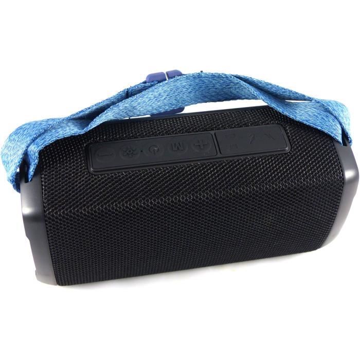 Bluetooth light speaker - INOVALLEY - HP345-B - 10W - LEDs - Bluetooth V5.3 - Microphone - TWS - FM - USB 2.0 - micro SD - AUX-IN