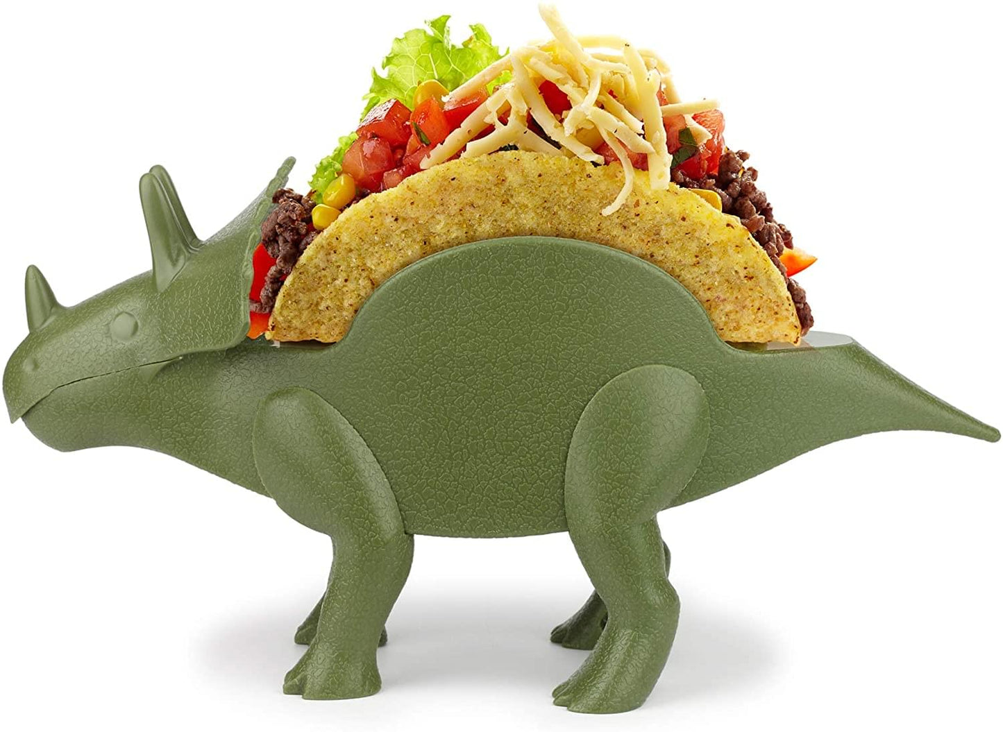 TriceraTACO Sculpted Dinosaur Taco & Snack Holder