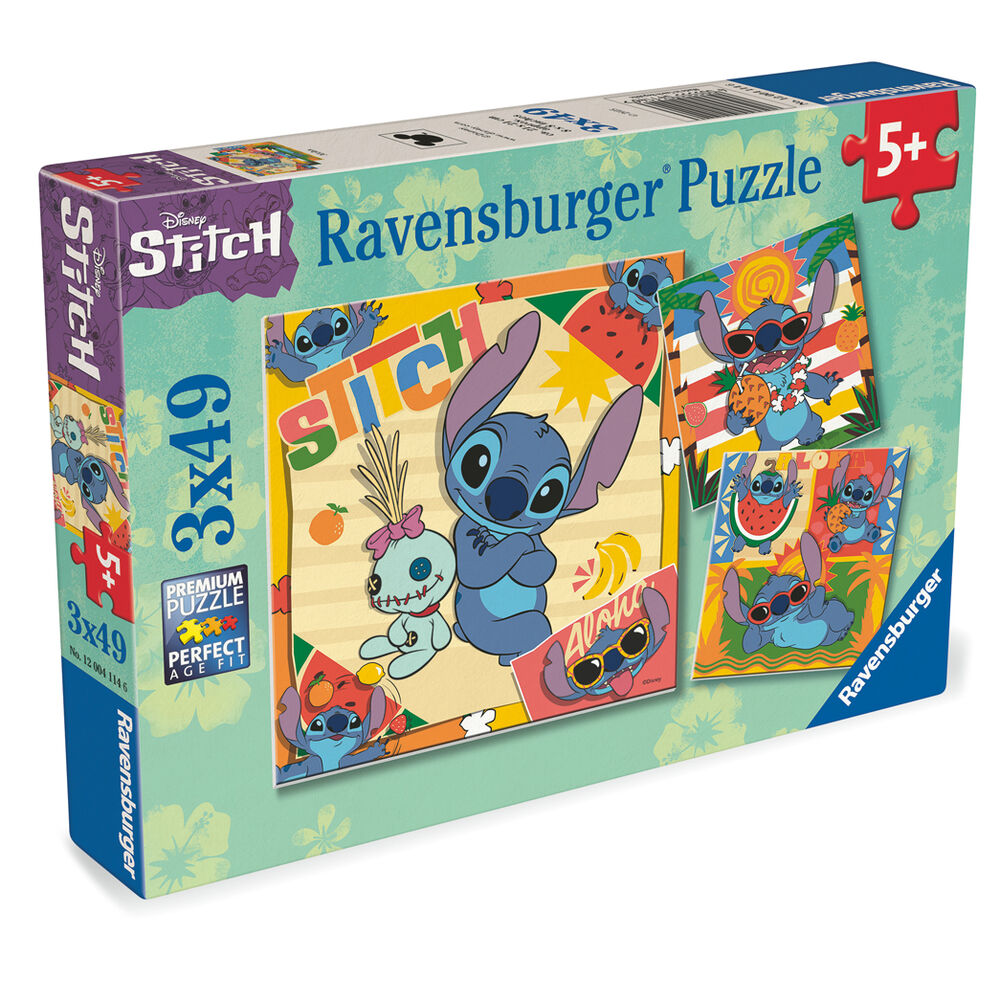 Disney Stitch puzzle 3x39pcs