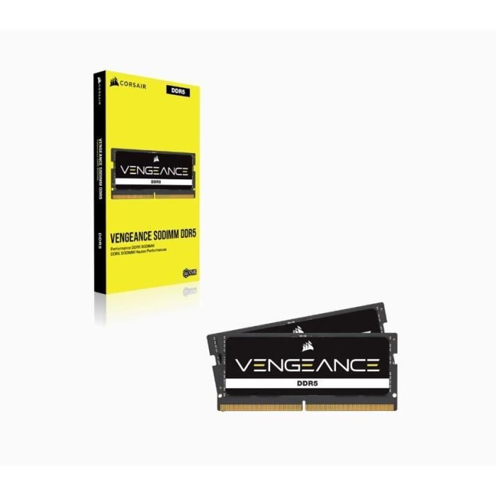RAM memory - Corsair - Vengeance DDR5 - 16GB 1x16gb Sodimm - 4800 MHz - 1.1v - Black (CMSX16GX5M1A4800C40)