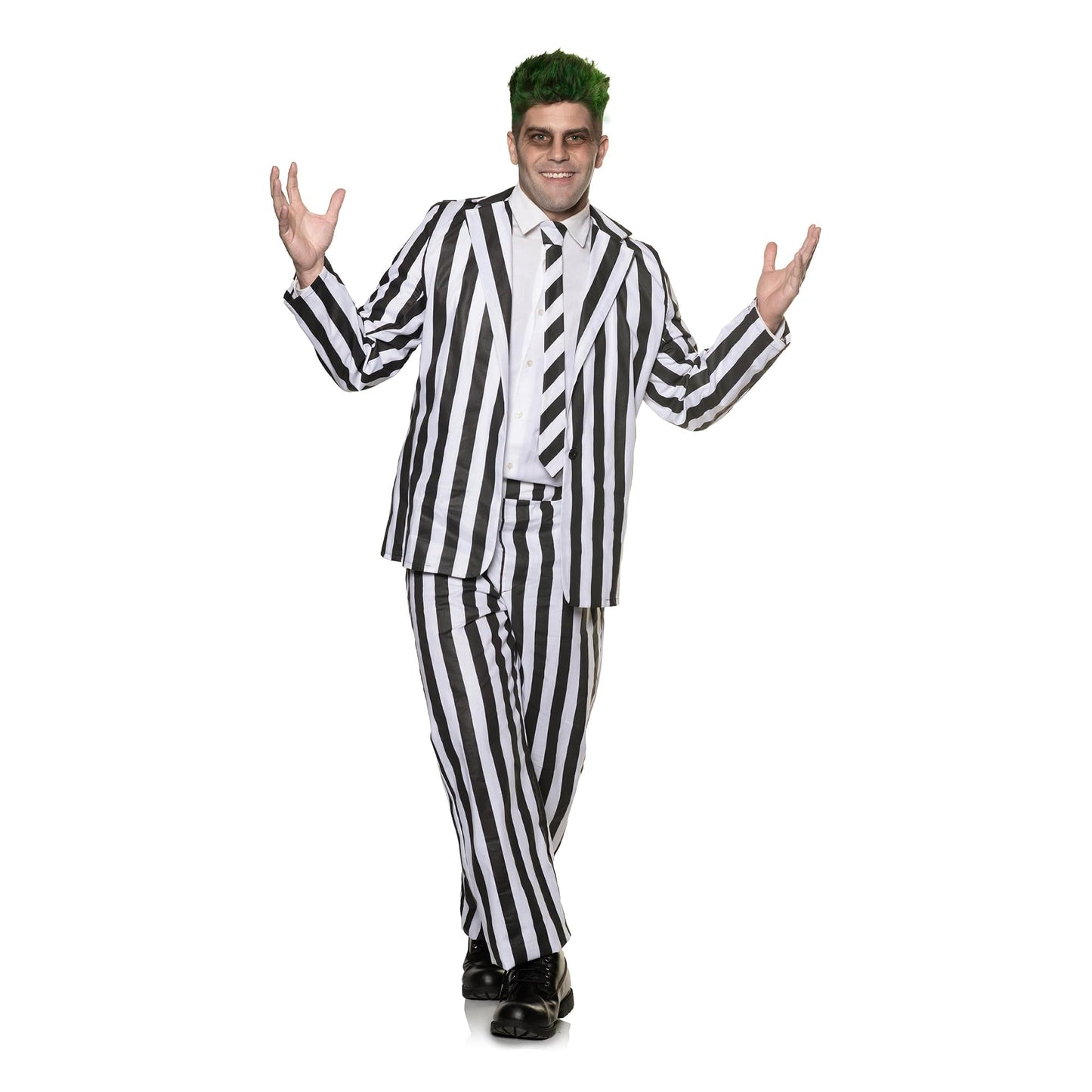 Spooky Striped Suit Adult Costume | Standard