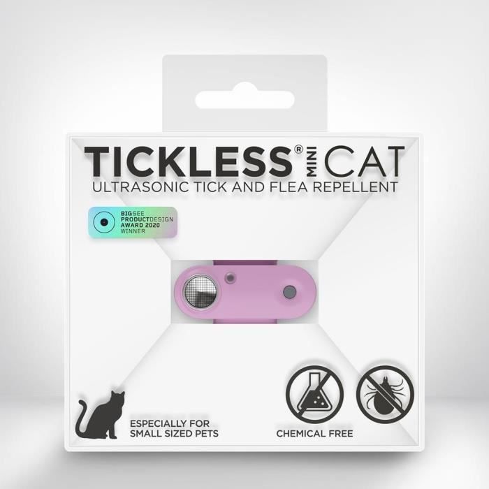 Ultrasonic cat repellent - TICKLESS MINI CAT - Tick and flea protection - Organ Purple