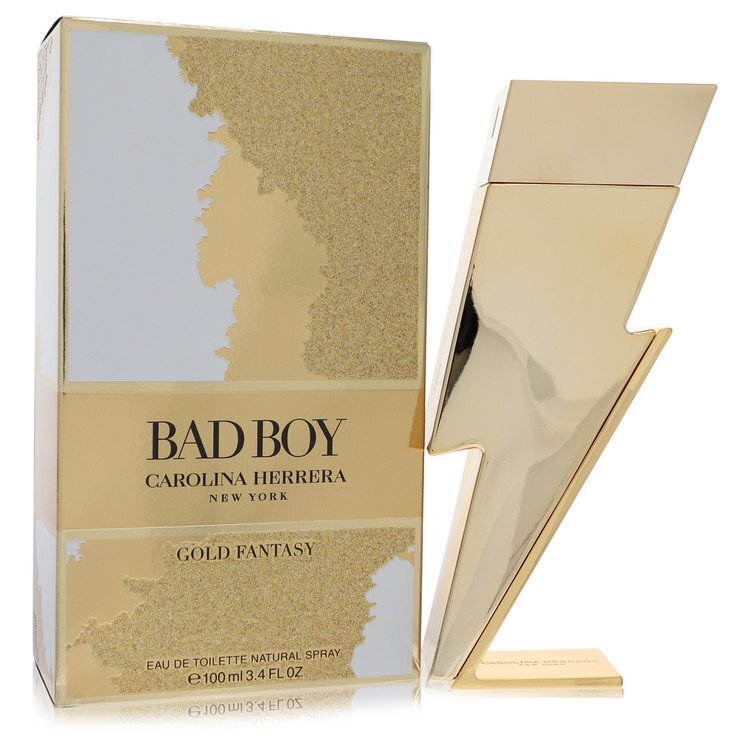Bad Boy Gold Fantasy by Carolina Herrera Eau De Toilette Spray 3.4 oz (Men)