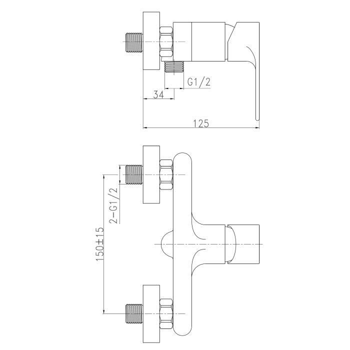 Rousseau Northern Shower Mixer