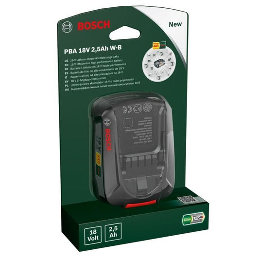 Bosch lithium -ion battery - 18 V 2.5 Ah