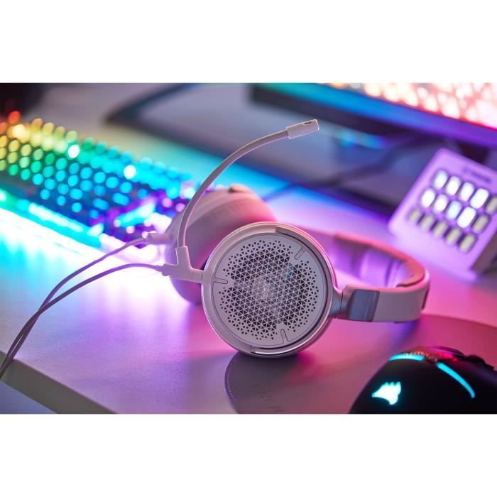 CORSAIR VIRTUOSO PRO Open Wired Gaming and Streaming Headset - White
