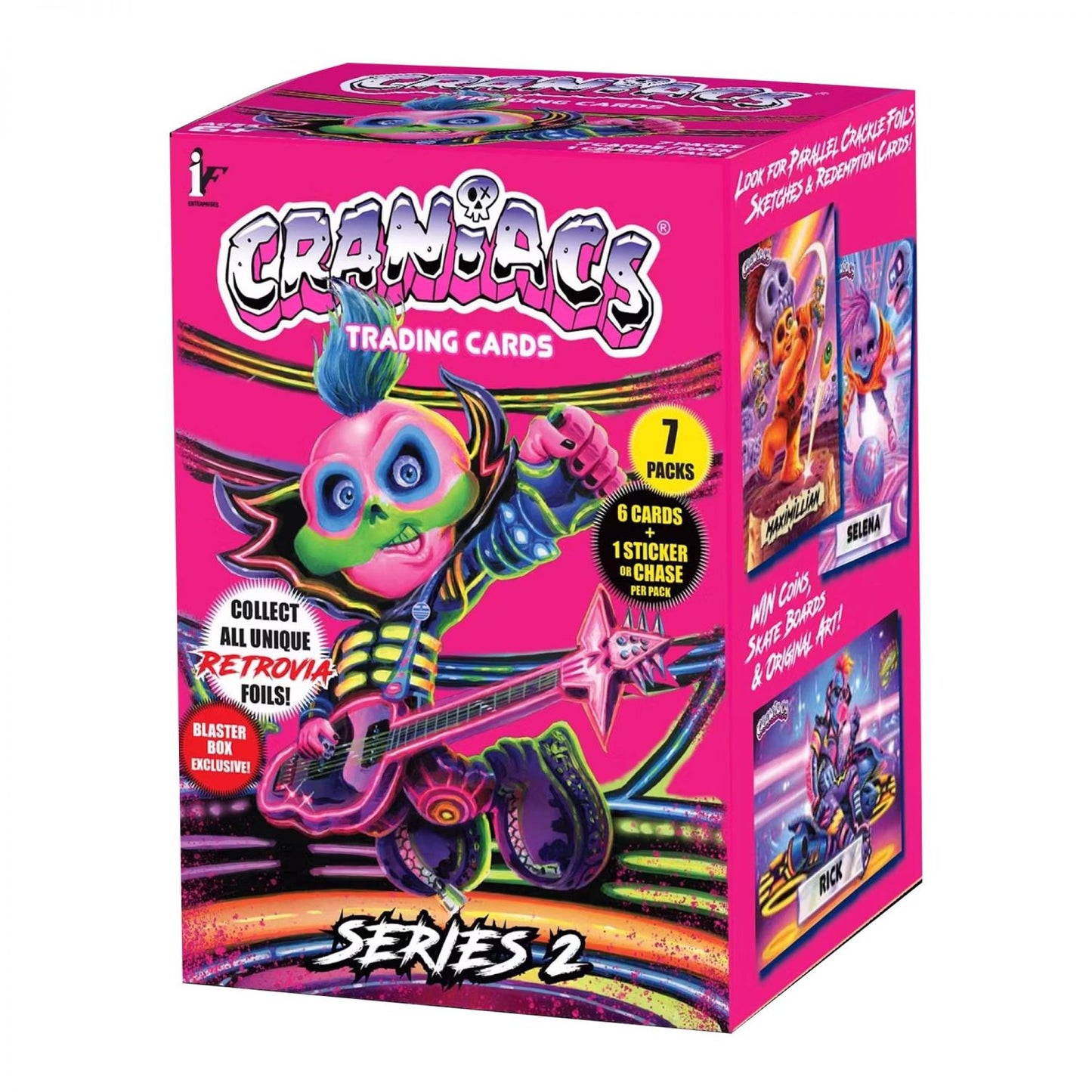 Craniacs Series 2 Trading Cards 7-Pack Blaster Box