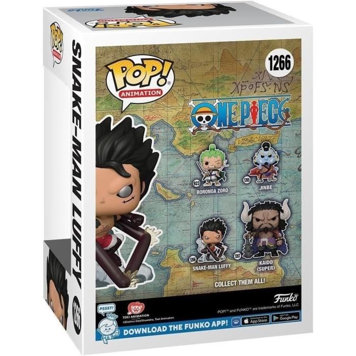 Figurine - FUNKO POP - One Piece Animation - Snake-Man Monkey D. Luffy - 1,266