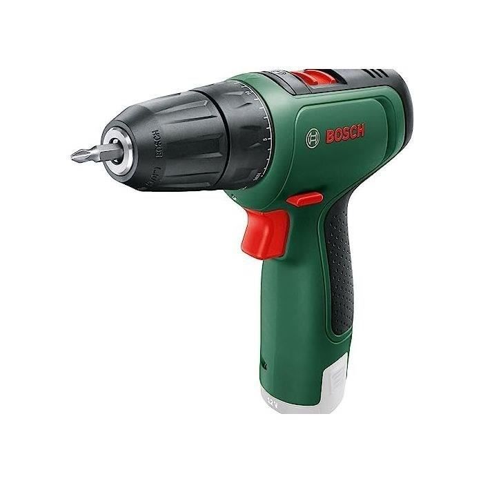 Bosch EasyDrill 1200 drill driver with 2 batteries, 1 charger, a case with bits
