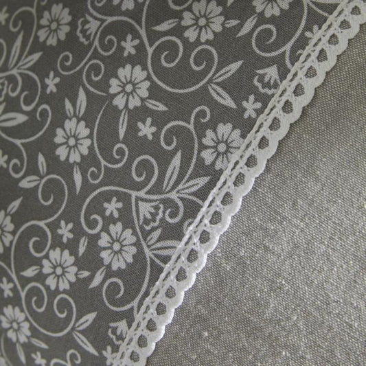 Cushion - TODAY - CHARME - Printed x Chambray x Capucine Embroidery - 30 x 50 cm