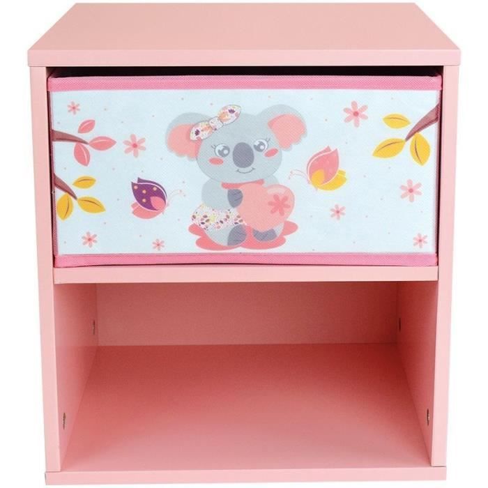 CALLY MIMI KOALA Bedside table with a drawer ± 36 x 33 x 30 cm for children