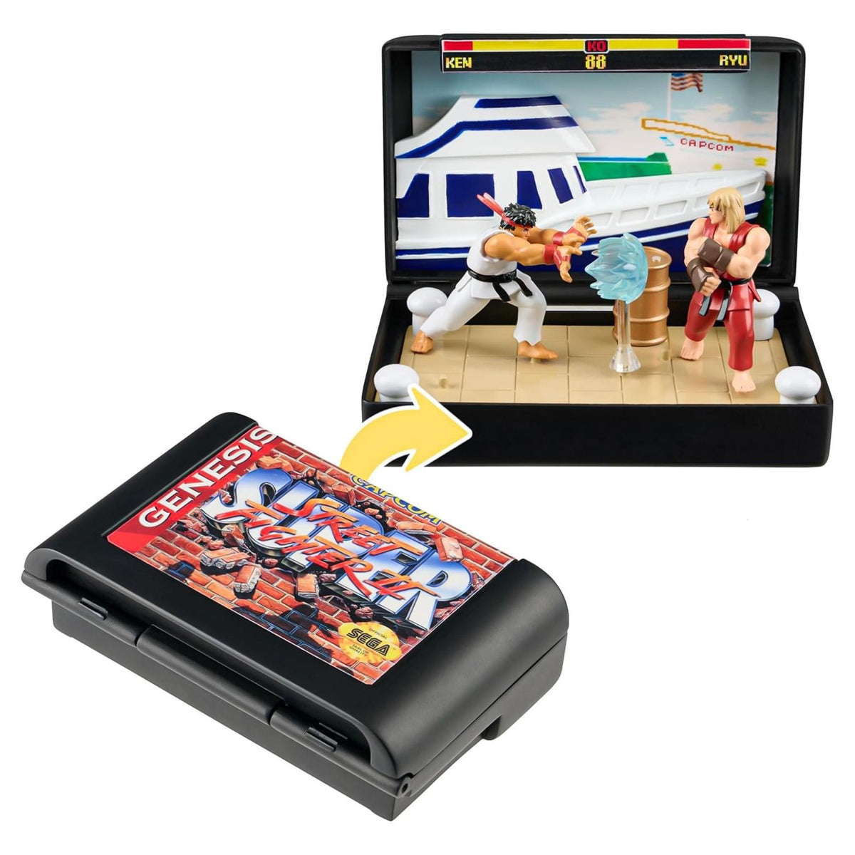 Console Heroes Sega Street Fighter Cartridge Playset
