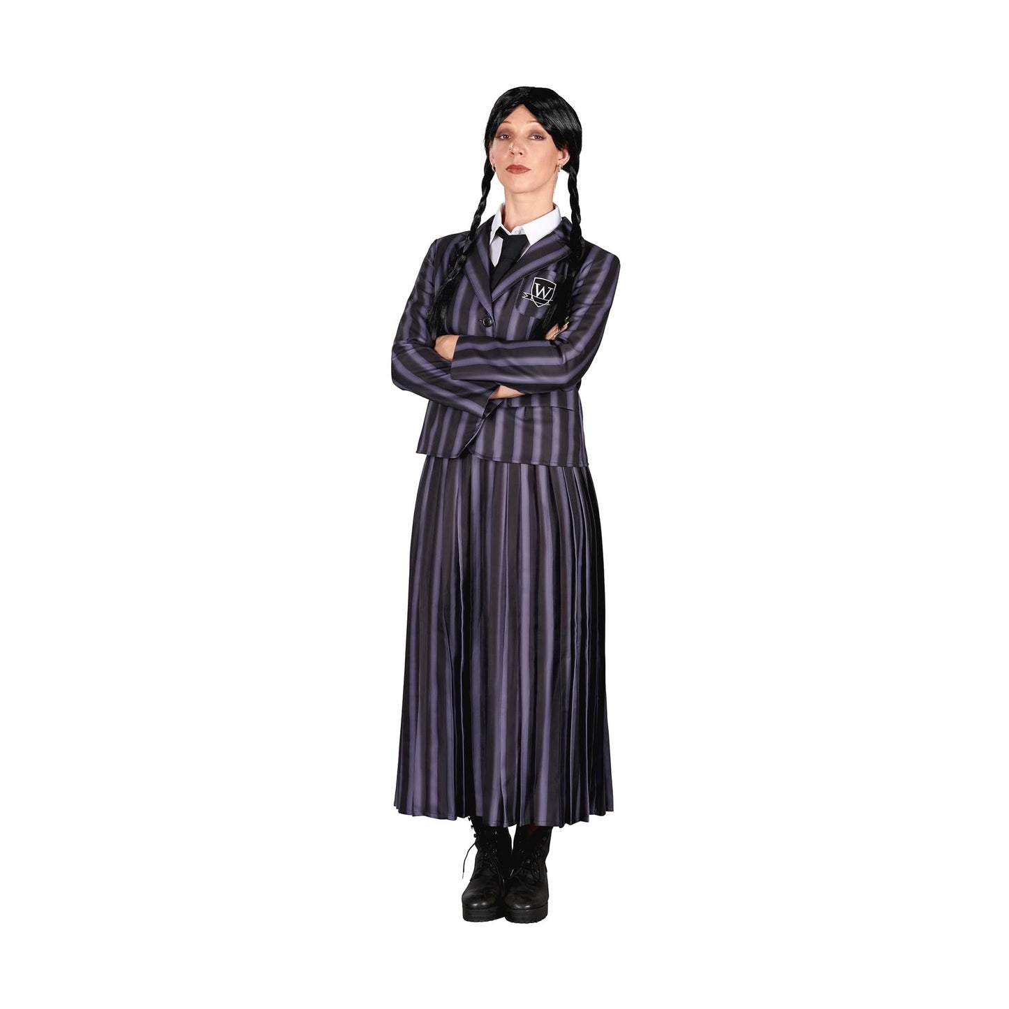 Gothic Girl School Uniform Adult Costume | Medium