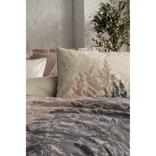 Bedding set - 1 duvet cover 220 x 240 cm + 2 pillowcases 60 x 60 cm - 100% cotton - Beige