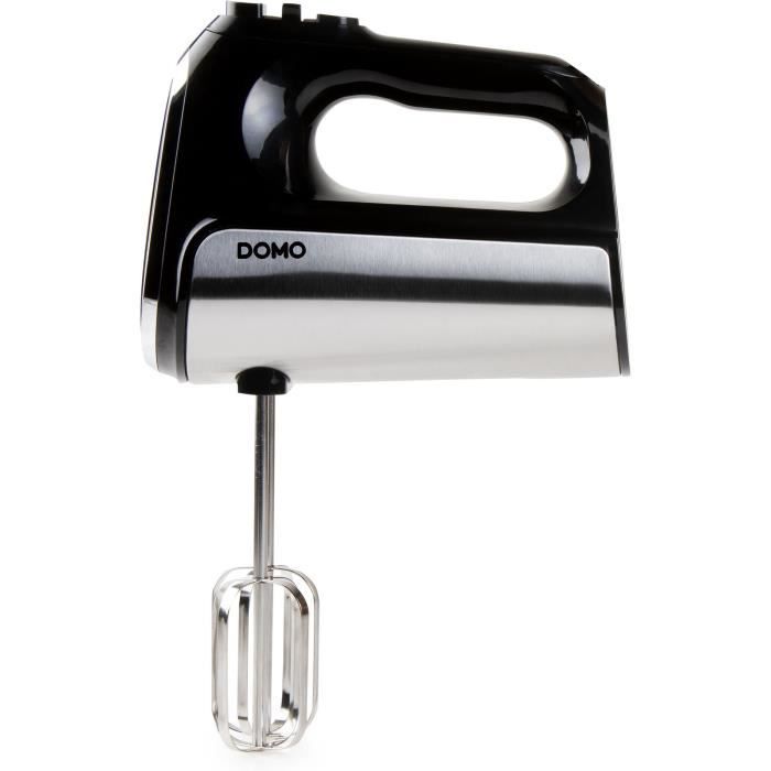 Electric mixer - DOMO - DO9258M - 800 W - 5 speeds + Turbo - Black / Steel