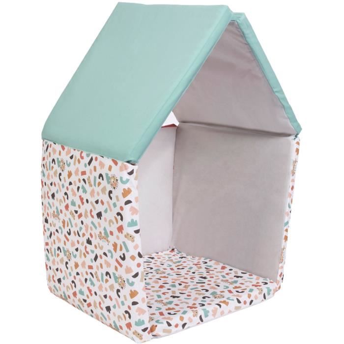 Maxi Malin play mat - TINEO - 5-in-1 evolving mat - 180 x 120 cm - Geometric / Funny animals