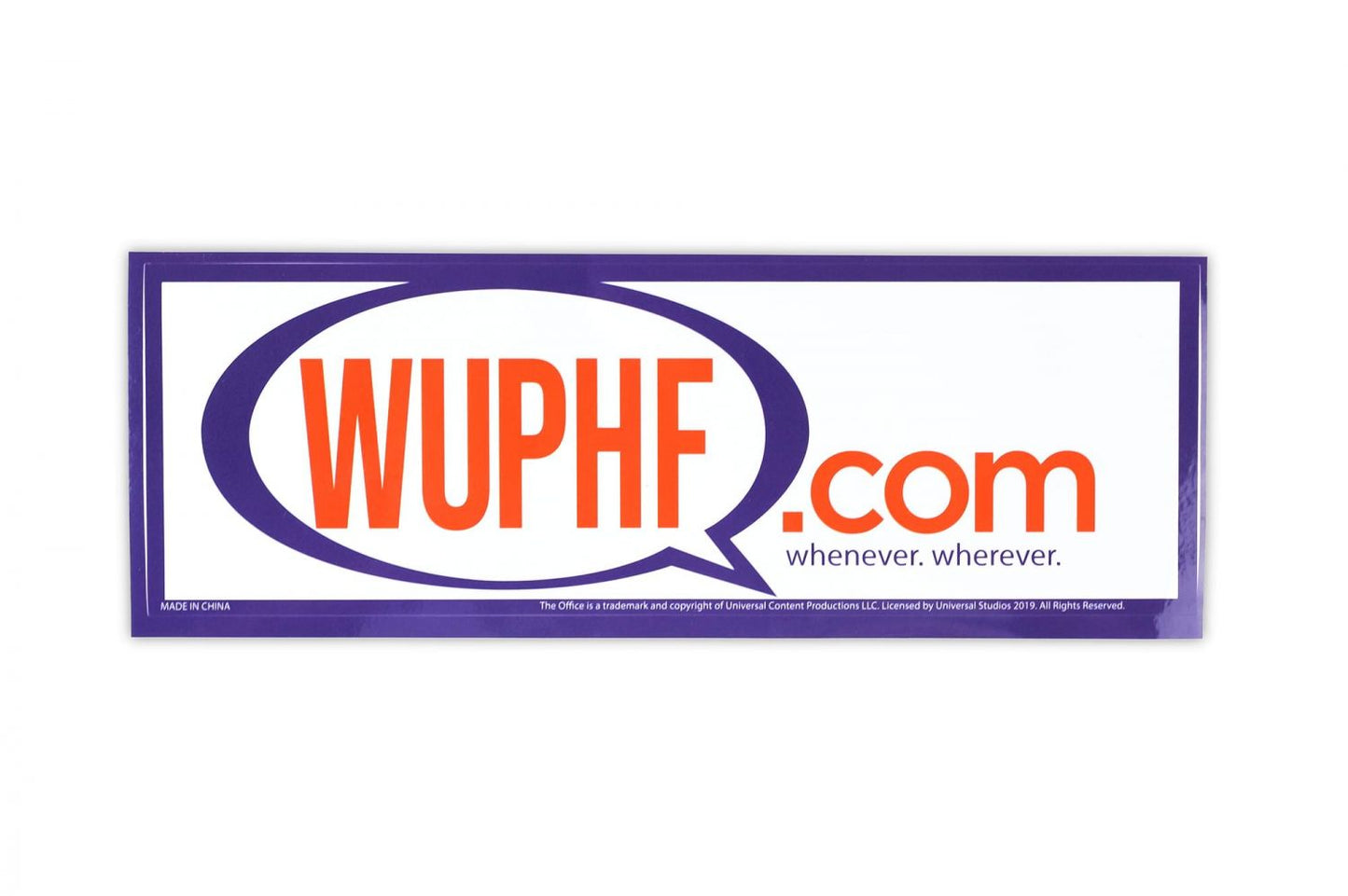 The Office WUPHF.com Sticker | 8.25x2.75 Inch