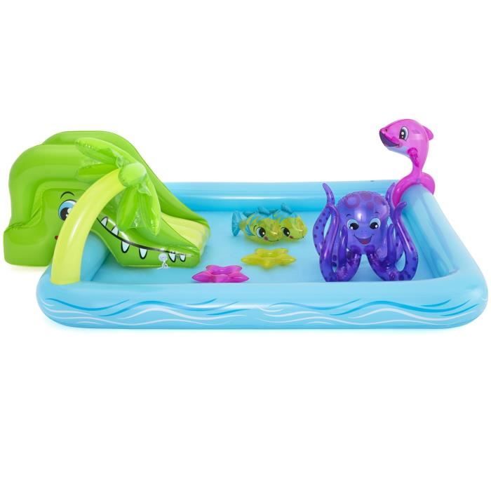 BESTWAY Fantastic Aquarium 239 x 206 x 86 cm Paddling Pool Playground with Fountain